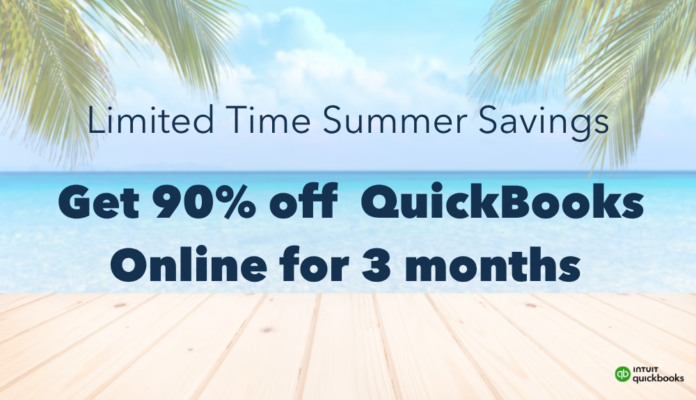 QuickBooks 90% off Promotion QuickBooks Online is running a Summer Savings promotion through August 27th: 90% off for 3 months. That's a rare, significant discount that makes this the lowest entry point of the year. And here's the kicker: QuickBooks prices are increasing after the sale ends. Signing up now locks you in at the best possible rate.